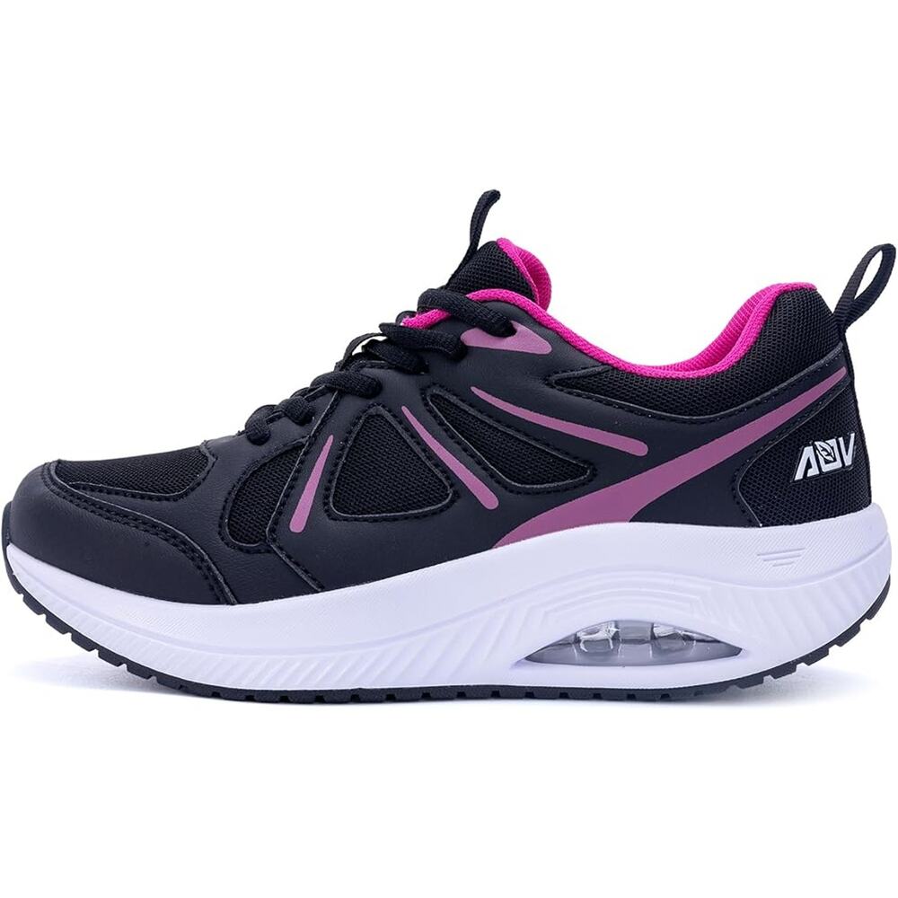 AOV Womens Size 8 Pink Black Mesh Arch Support Orthotic Plantar Fasciitis Shoes